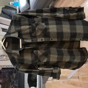 Express Green/Black Flannel